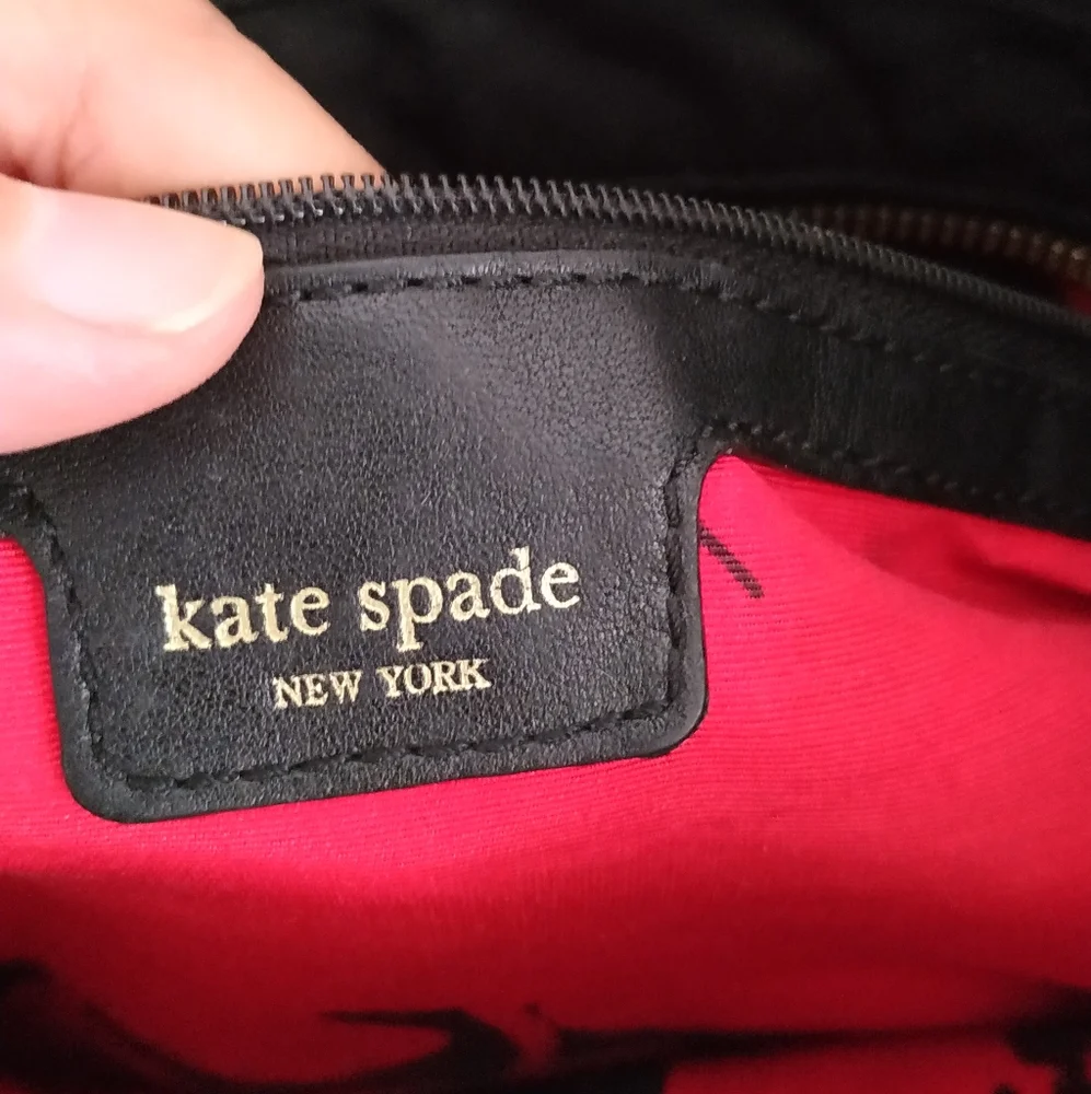 Kate Spade Quilted Nylon leather cherry Floral Tote Bag - Picture 5 of 14